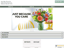 Tablet Screenshot of jewelboxflorists.com